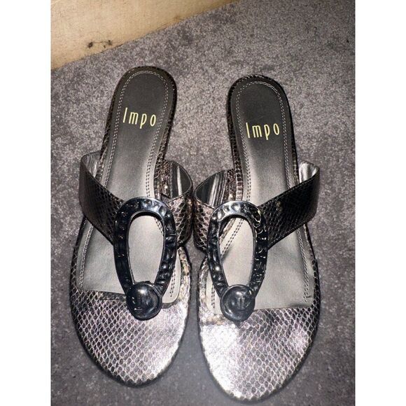 IMP Gadara Silver Sandals  Size 8.5 - Picture 9 of 12